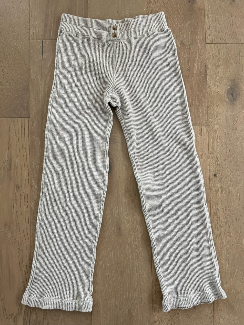 Faherty Waffle Knit Apre Leisure Pant in Heathered Grey Xs - Picture 3 of 4